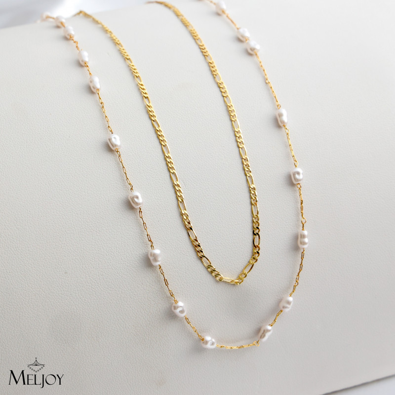 COLAR DUPLO DE PÉROLAS BARROCAS