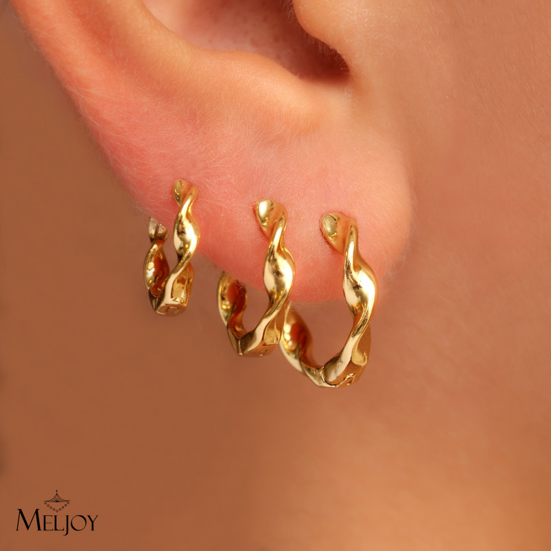 TRIO DE ARGOLAS TORCIDAS