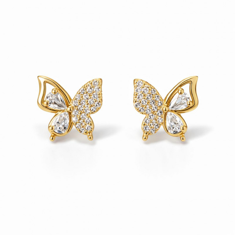 BRINCO BORBOLETA CLARA