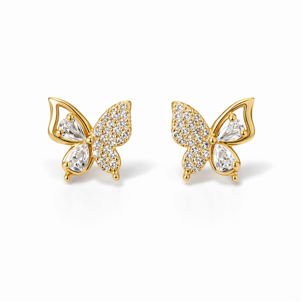 BRINCO BORBOLETA CLARA