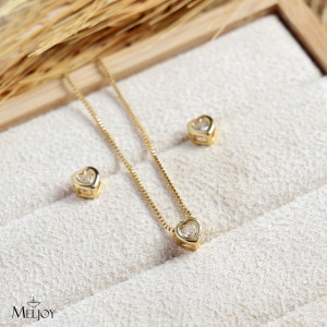 CONJUNTO CORAÇÃO DE ZIRCÔNIA 