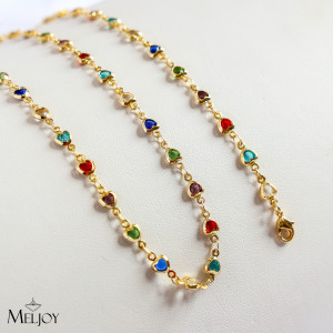 CONJUNTO COLORIDO DE CORAÇÃO