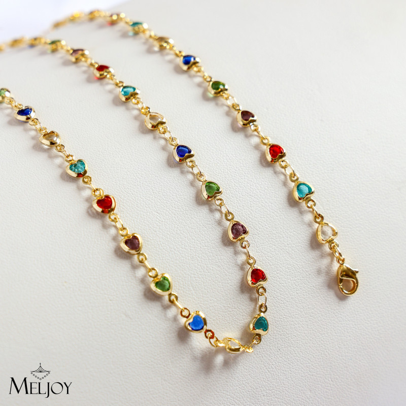 CONJUNTO COLORIDO DE CORAÇÃO